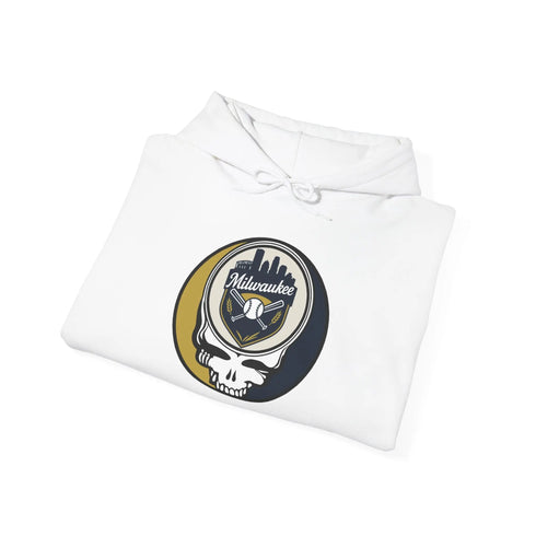 Grateful Dead - Milwaukee Brewers Grateful Dead Unisex Heavy Blend Hoodie - MLB - StealieShop